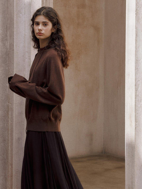 Liora Wool Hoodie Pullover